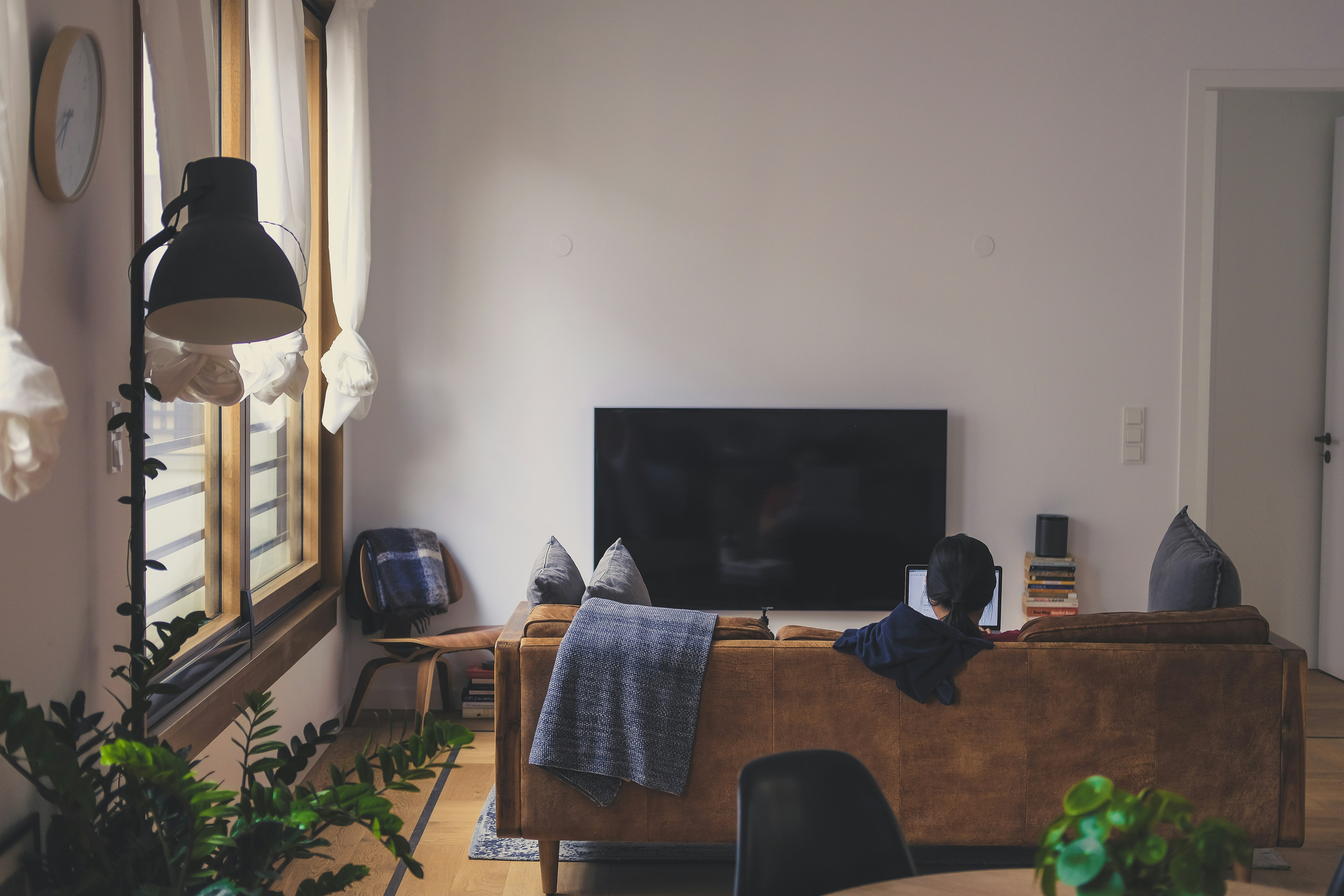 Cozy flatshare living room